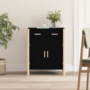 Servantă, negru, 62x38x75 cm, lemn prelucrat - V345676V - Img 2