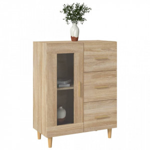 Servantă, stejar sonoma, 69,5x34x90 cm, lemn prelucrat - V812207V - Img 4