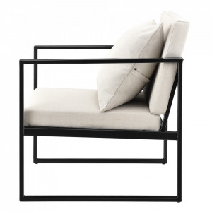 Set 2 bucati fotolii design - 70 x 60cm - cu perna pentru spate - culoarea nisipului - P55221106 - Img 3