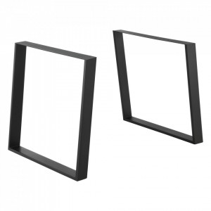 Set 2 bucati picioare masa, negru mat, 100 Kg - P75962244
