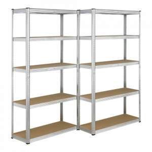 Set 2 bucati raft, 180 x 90 x 40 cm, argintiu - P77100893 - Img 3