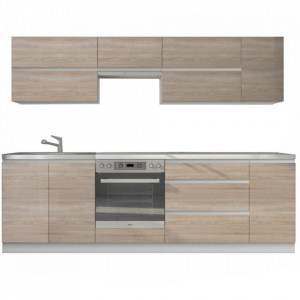 Set bucatarie 2,6 m, alb/ sonoma - TP338831 - Img 1