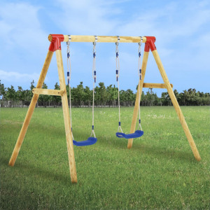Set de leagăne, 230 x 130 x 166 cm, lemn de pin - V279062V - Img 2