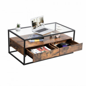 SOMCI3 - Masuta cafea stil Industrial, 106 x 57 x 45 cm - Img 2