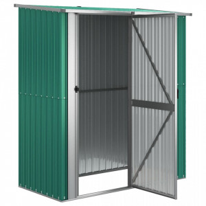 Șopron pentru grădină, verde, 180,5x97x209,5 cm, oțel zincat - V150903V - Img 4