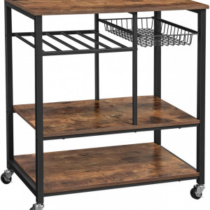 SORAI10 - Rafturi bucatarie stil Industrial, 80 x 40 x 86.5 cm