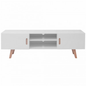 Stativ TV, alb lucios, 150 x 35 x 48,5 cm, MDF - V242779V - Img 3