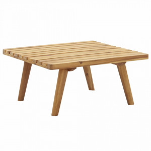 Taburet de gradina cu perna, 60 x 60 x 29 cm, lemn masiv acacia - V46674V - Img 4