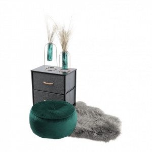 Taburet, scăunel verde, 45x45x26 cm - TP216649 - Img 10