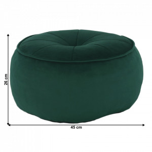Taburet, scăunel verde, 45x45x26 cm - TP216649 - Img 14
