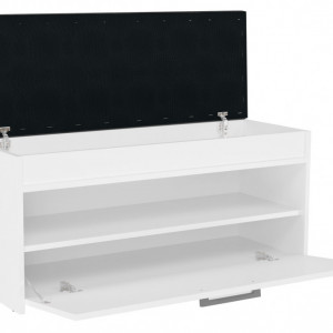 TEBAA105 - Bancuta, pantofar, 100x 35 x 49 cm, Alb, PAL - Img 4