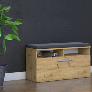 TEBAAR102 - Bancuta, pantofar 85 x 35 x 46 cm, Stejar Artisan - Img 2