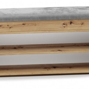 TEBAAR106 - Bancuta, pantofar, 100x 35 x 49 cm, Stejar Artisan, PAL