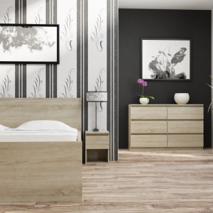 TECOS106 - Comoda 120 x 30 x 77 cm, Sonoma - Img 2