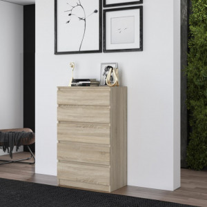 TECOS107 - Comoda 70 x 40 x 112 cm, Sonoma
