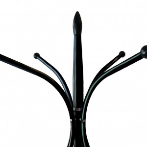 TECUIN109 - Cuier de podea, 53 x 53 x 180 cm, Negru-Marmura, PAL - Img 3
