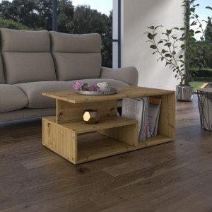 TEMCAR106 - Masuta cafea 51 x 90 x 43 cm - Stejar Artisan - Img 2