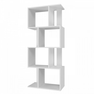 TERAA122 - Raft, rafturi, biblioteca, 59,x 30 x 140 cm, Alb, PAL - Img 3