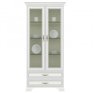Vitrină cu sertare, woodline crem, 99x212x39,5 cm - TP147845 - Img 13