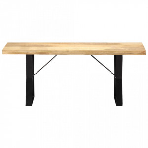 Banca, 110 cm, lemn masiv de mango - V247951V - Img 2