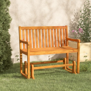 Bancă balansoar de grădină, 110 cm, lemn masiv acacia - V316608V - Img 2