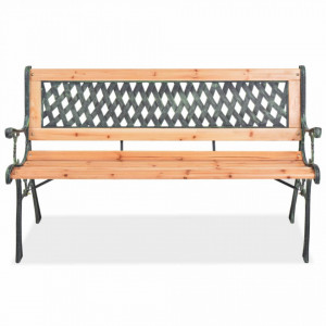 Banca de gradina, 122 cm, lemn - V40262V - Img 2
