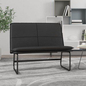 Bancă, negru, 100x75x76 cm, piele ecologică - V351336V - Img 2