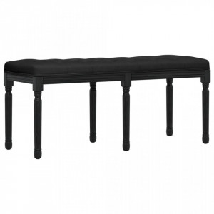 Bancă, negru, 110x40x49 cm, catifea - V344456V