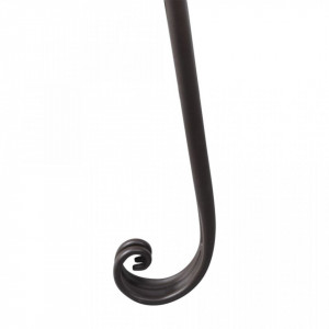 Banca sezlong de gradina, maro invechit, 128 cm, otel - V40717V - Img 3