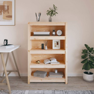 Bibliotecă, 80x35x126 cm, lemn masiv de pin - V821684V - Img 2