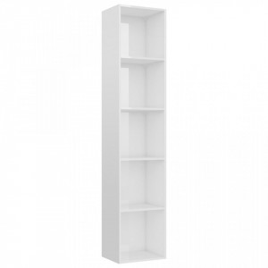 Biblioteca, alb extralucios, 40 x 30 x 189 cm, PAL - V800960V - Img 2
