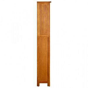 Bibliotecă cu 5 rafturi, 45x22x140 cm, lemn masiv de stejar - V331741V - Img 3