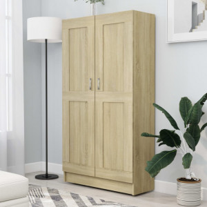 Biblioteca, stejar Sonoma, 82,5 x 30,5 x 150 cm, PAL - V802726V