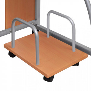 Birou de computer, maro, 110x52x88,5 cm, lemn prelucrat - V20583V - Img 4