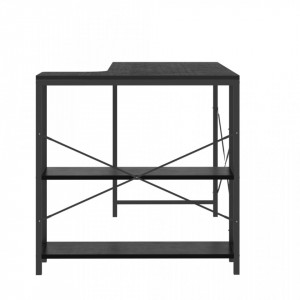 Birou de computer, negru, 110x72x70 cm, lemn prelucrat - V30212V - Img 4