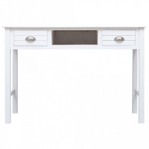 Birou de scris, alb, 110 x 45 x 76 cm, lemn - V284155V - Img 4