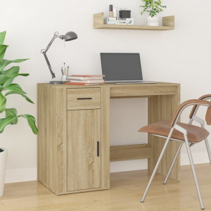 Birou, stejar sonoma, 100x49x75 cm, lemn prelucrat - V816787V - Img 2