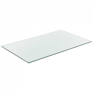 Blat sticla masa/protectie semineu, 120 x 65 cm, ESG sticla securizata, transparenta - P57827244 - Img 1