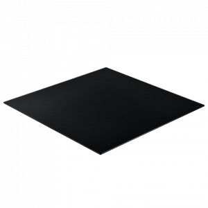 Blat sticla masa/protectie semineu, 80 x 80 cm, ESG sticla securizata, negru - P61988444