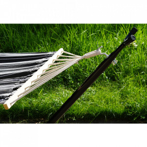 Cadru, stand pentru suspendat scaun, negru, 275x100x100 cm - TP267605 - Img 1