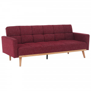Canapea extensibilă, vişiniu, 214x84x84 cm - TP280891 - Img 14