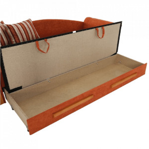 Canapea, textil portocaliu/arin, 78x215x75 cm - TP8018257 - Img 18
