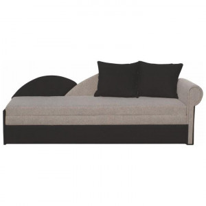 Colţar extensibil, dreapta, 197x78x75 cm gri și negru - TP62052 - Img 1