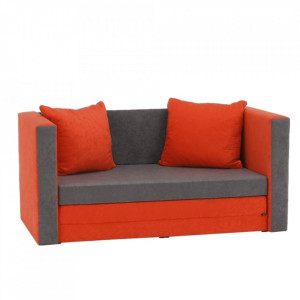 Colţar extensibil, portocaliu/gri, 135x61x71 cm - TP115243 - Img 14