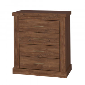 Comodă cu 4 sertare, maro, 93x44x88 cm - TP264724 - Img 5