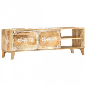Comoda TV, 120 x 30 x 40 cm, lemn masiv de mango - V286408V