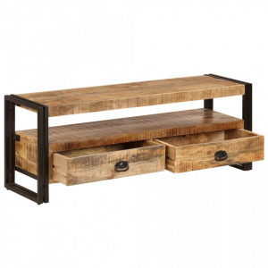Comoda TV, 120 x 35 x 45 cm, lemn masiv de mango - V247402V - Img 3