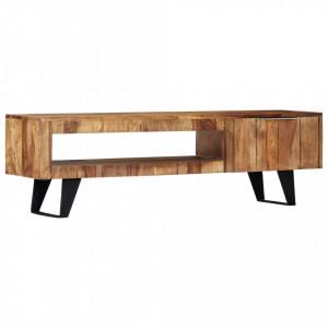 Comoda TV, 140 x 30 x 40 cm, lemn masiv de sheesham - V247980V