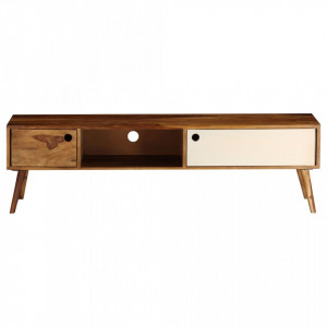 Comoda TV, 140x50x35 cm, lemn masiv de palisandru - V246224V - Img 2