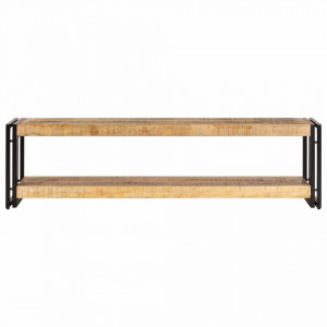 Comoda TV, 150 x 30 x 40 cm, lemn masiv de mango - V247809V - Img 2